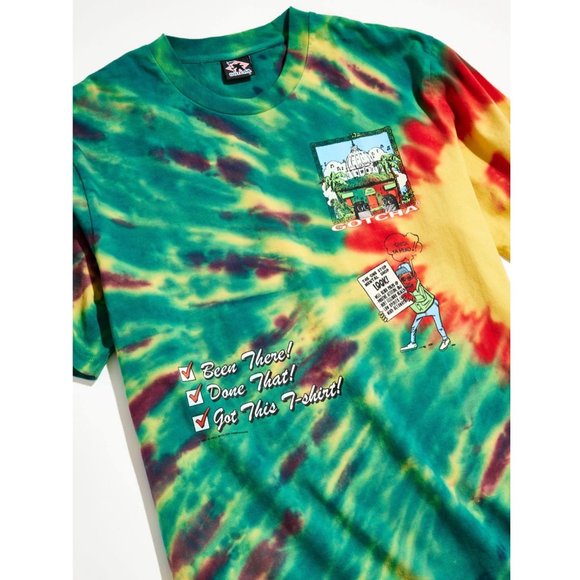GOTCHA Paradise Hills Surf Club Green Tie Dye T-Shirt - Picture 3 of 10